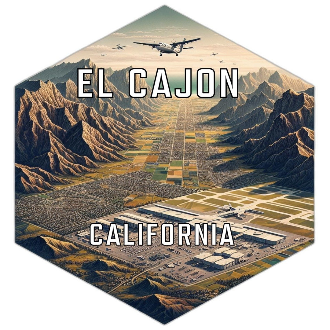 El Cajon California Travel Destination Souvenir Vinyl Decal Sticker Image 1