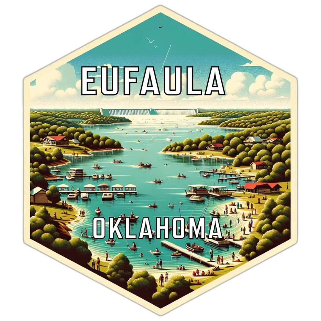 Eufaula Oklahoma Travel Destination Souvenir Vinyl Decal Sticker Image 1