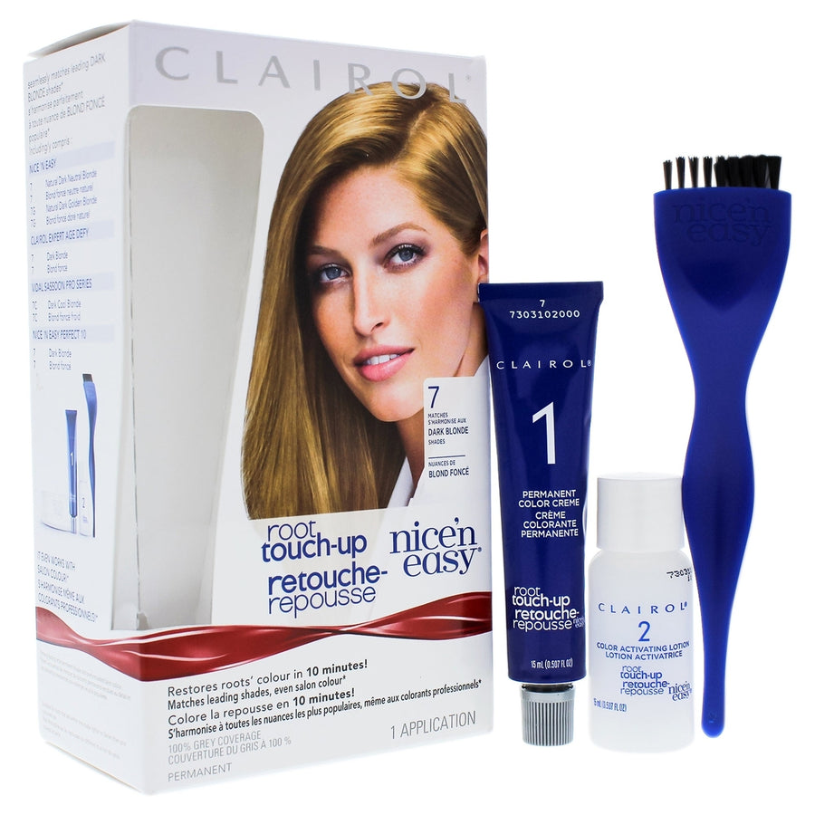 Clairol Nice n Easy Root Touch-Up Permanent Color - 7 Dark Blonde by Clairol for Women - 1 Application Hair Color Image 1