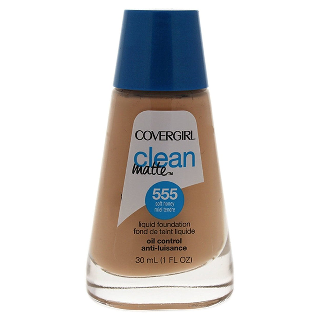 Covergirl Clean Matte Liquid Foundation - 555 Soft Honey by CoverGirl for Women - 1 oz Foundation Image 1