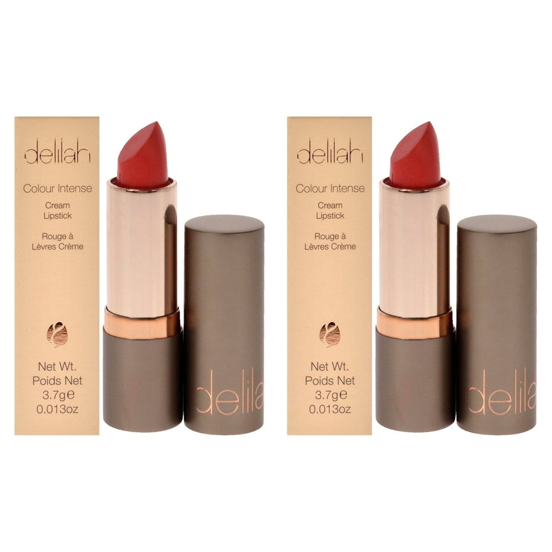 Delilah Colour Intense Cream Lipstick - Tango by Delilah for Women - 0.13 oz Lipstick - Pack of 2 Image 1