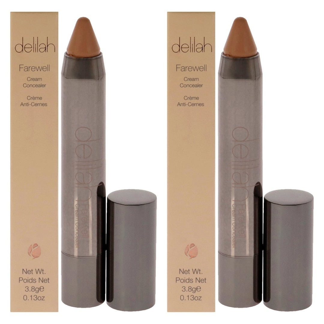 Delilah Farewell Cream Concealer - Almond by Delilah for Women - 0.13 oz Concealer - Pack of 2 Image 1