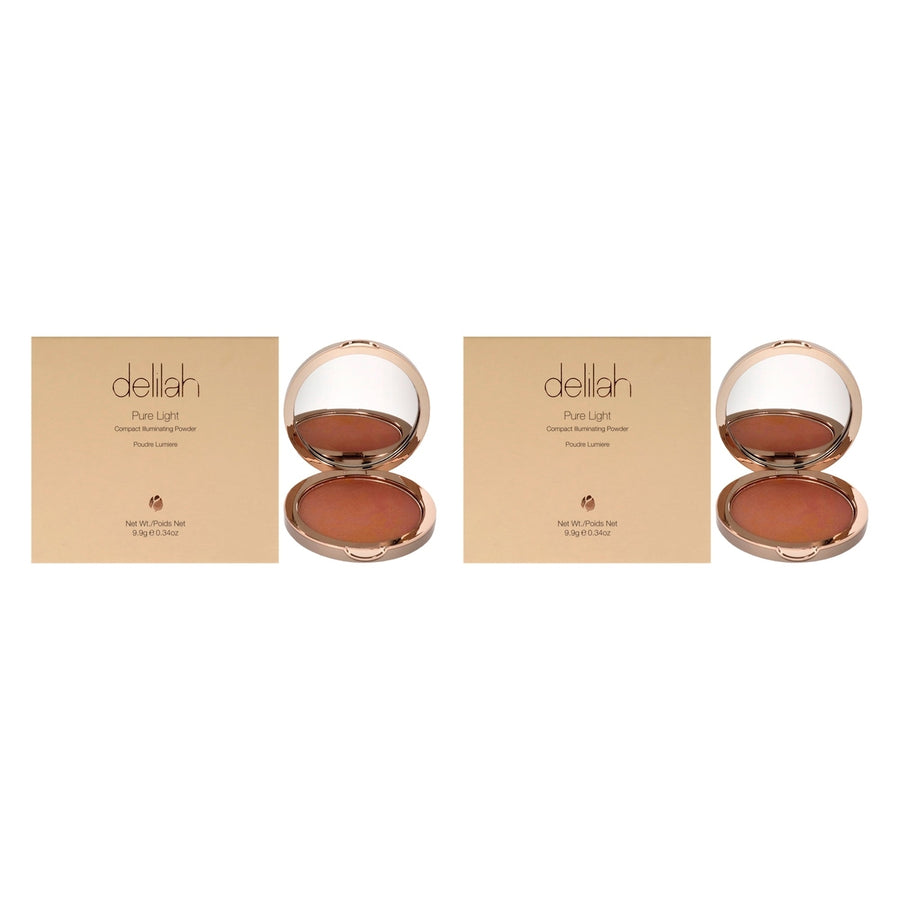 Delilah Pure Light Compact Illuminating Powder- Lustre by Delilah for Women - 0.34 oz Powder - Pack of 2 Image 1