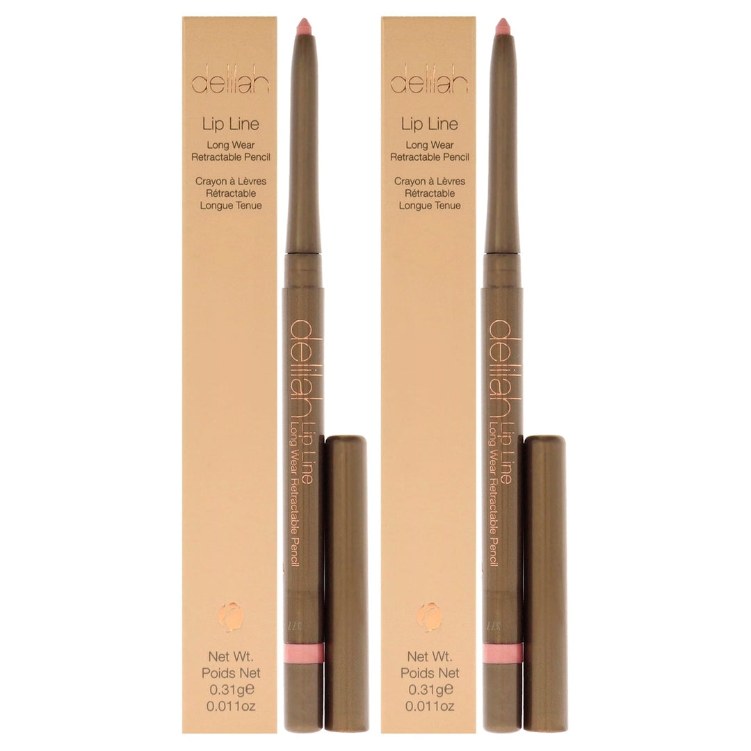 Delilah Lip Line Long Wear Retractable Pencil - Naked by Delilah for Women - 0.011 oz Lip Liner - Pack of 2 Image 1