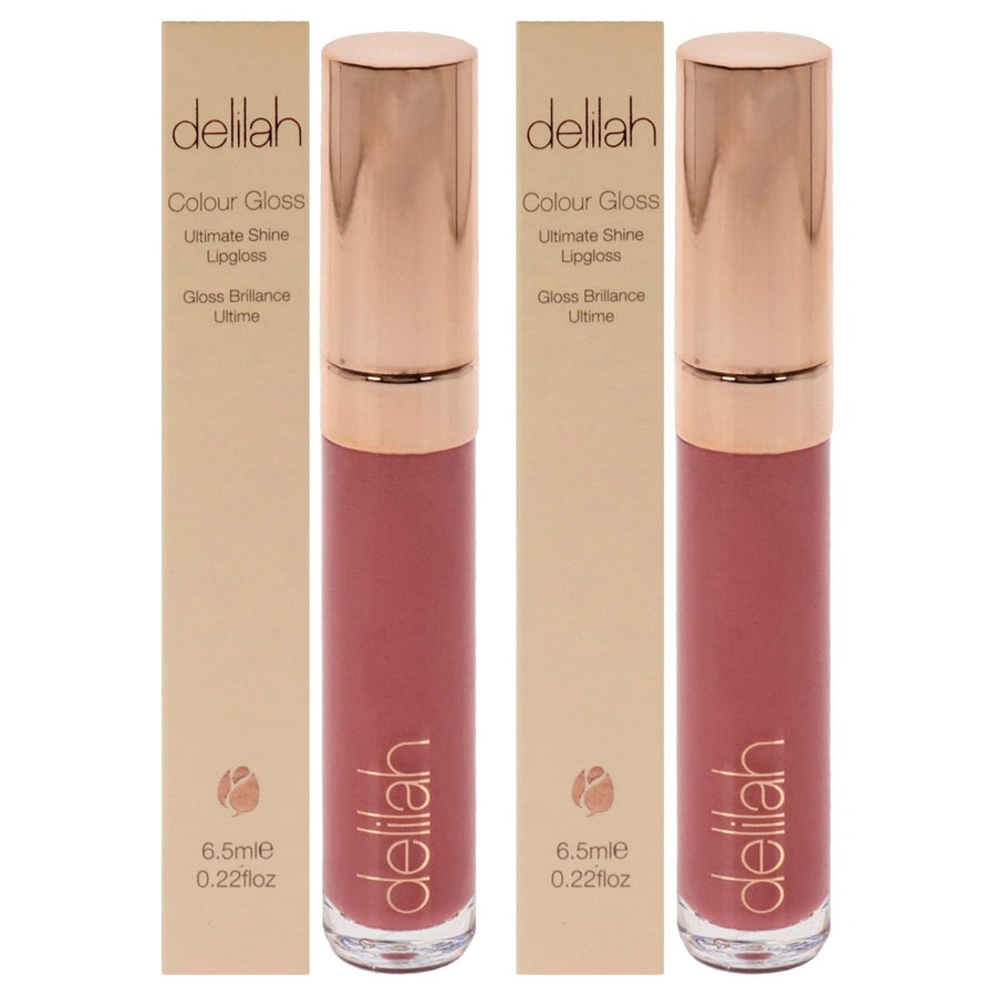 Delilah Ultimate Shine Lip Gloss - Modesty by Delilah for Women - 0.22 oz Lip Gloss - Pack of 2 Image 1