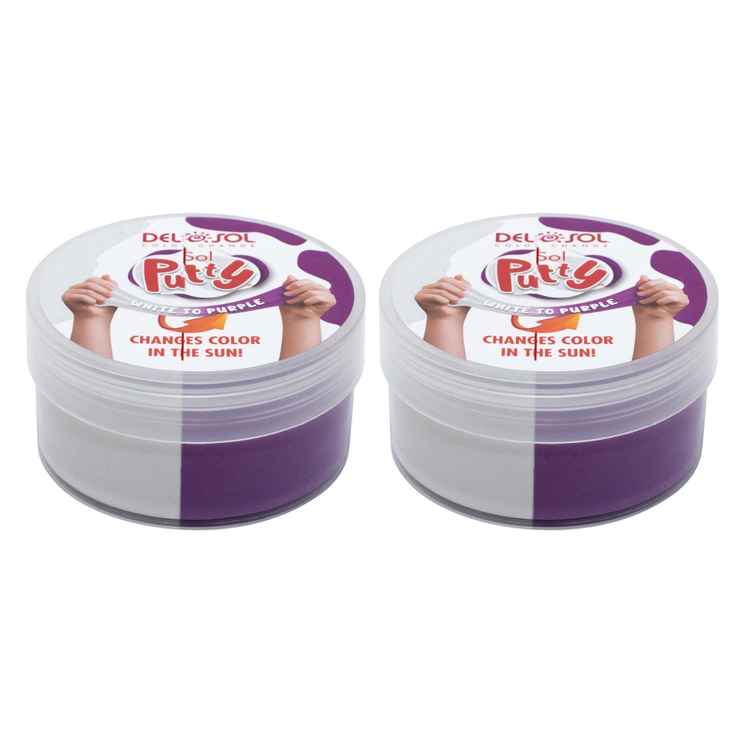 DelSol Color-Changing Sol Putty - White to Purple by DelSol for Unisex - 1 Pc Putty - Pack of 2 Image 1