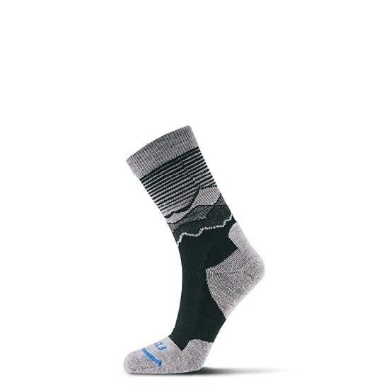 FITS Socks Unisex Light Hiker Reflection Crew Black - F1061-007 BLACK Image 1