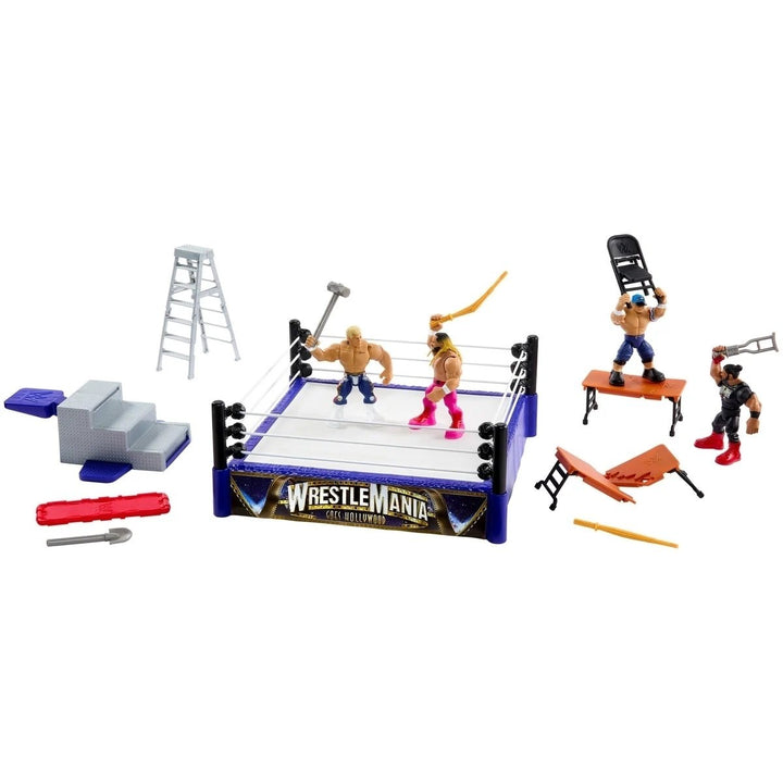 WWE Knuckle Crunchers Mini Mayhem Ring Bundle Image 3