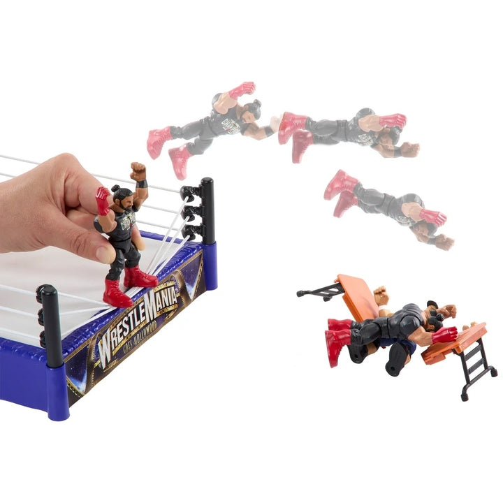 WWE Knuckle Crunchers Mini Mayhem Ring Bundle Image 4