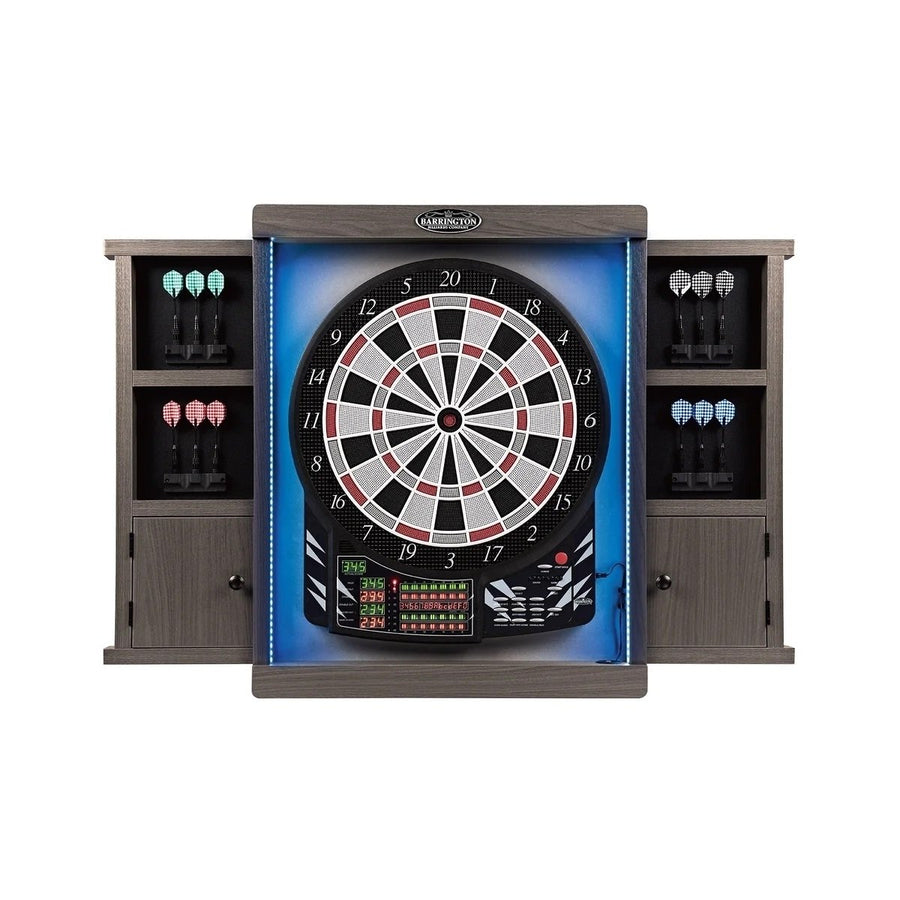 Barrington Electronic Dartboard with Cabinet Image 1