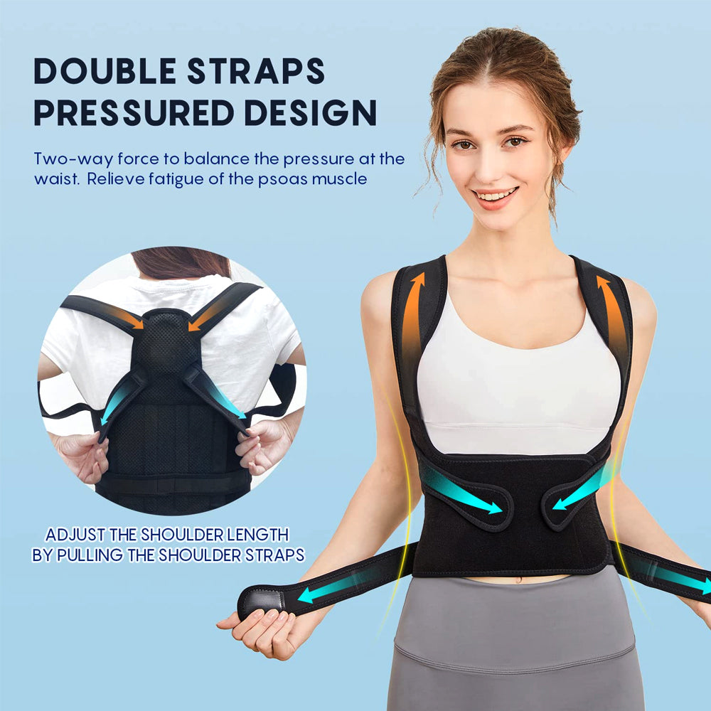 Back Brace Posture Corrector for Women and Men Back Straightener Posture Corrector Scoliosis and Hunchback Image 4