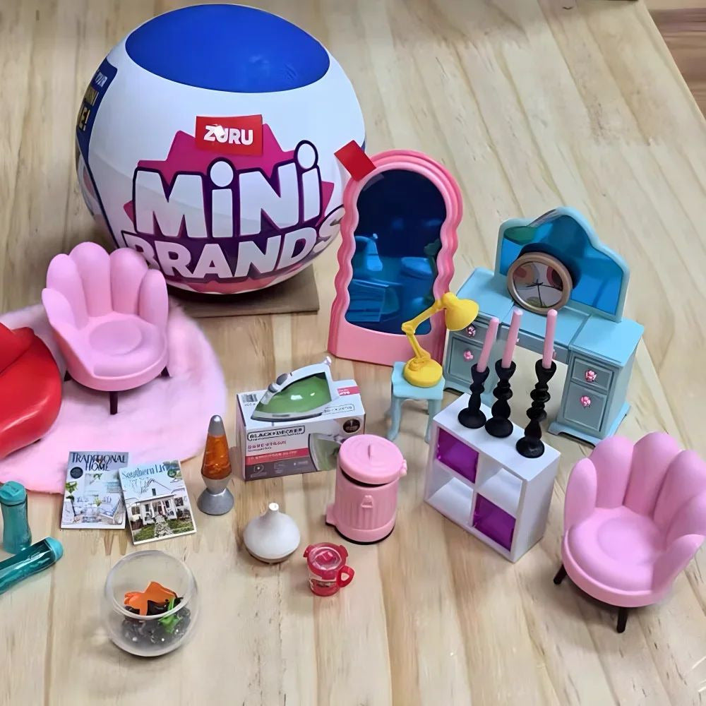 5 Surprise Mini Mystery Box Miniature Toys and Home Furniture Collectibles Image 3