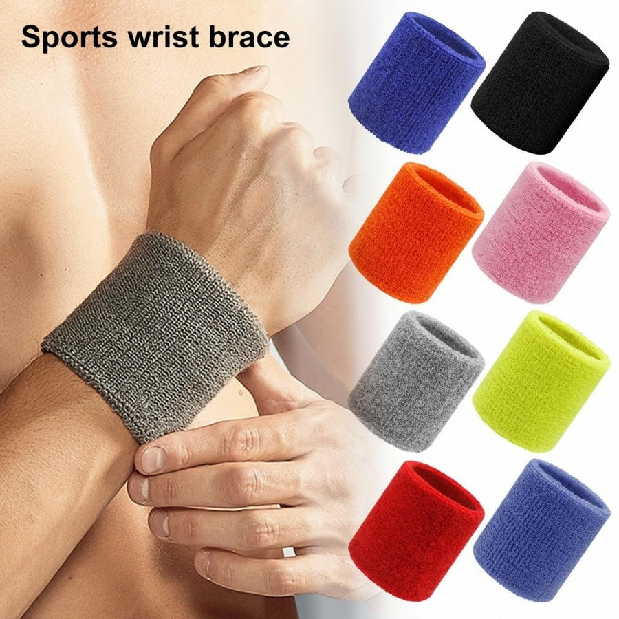 Towel Sports Wristbands Tennis Sweat Bands Basketball Volleyball Wrist Guard Quick Dry Athletic Exercise Wrist Brace Image 1