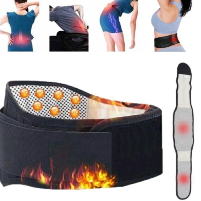 Waist Belt Tourmaline Self-heating Magnetic Therapy Lumbar Waist Brace for Men Women Gym Sports Support Back Relieve Image 1