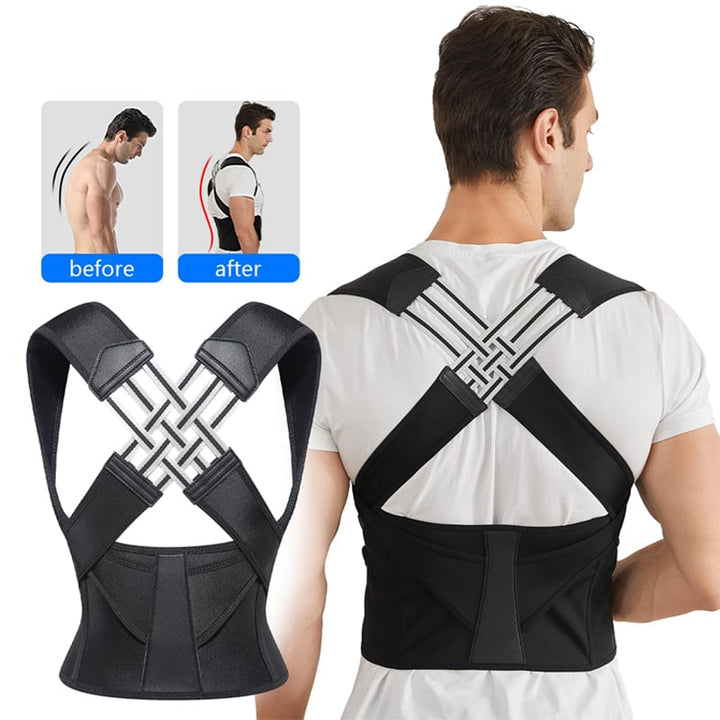 Back Posture Corrector Brace for Women breathable Back Posture Correction back support belt Adjustable shoulder for Image 3