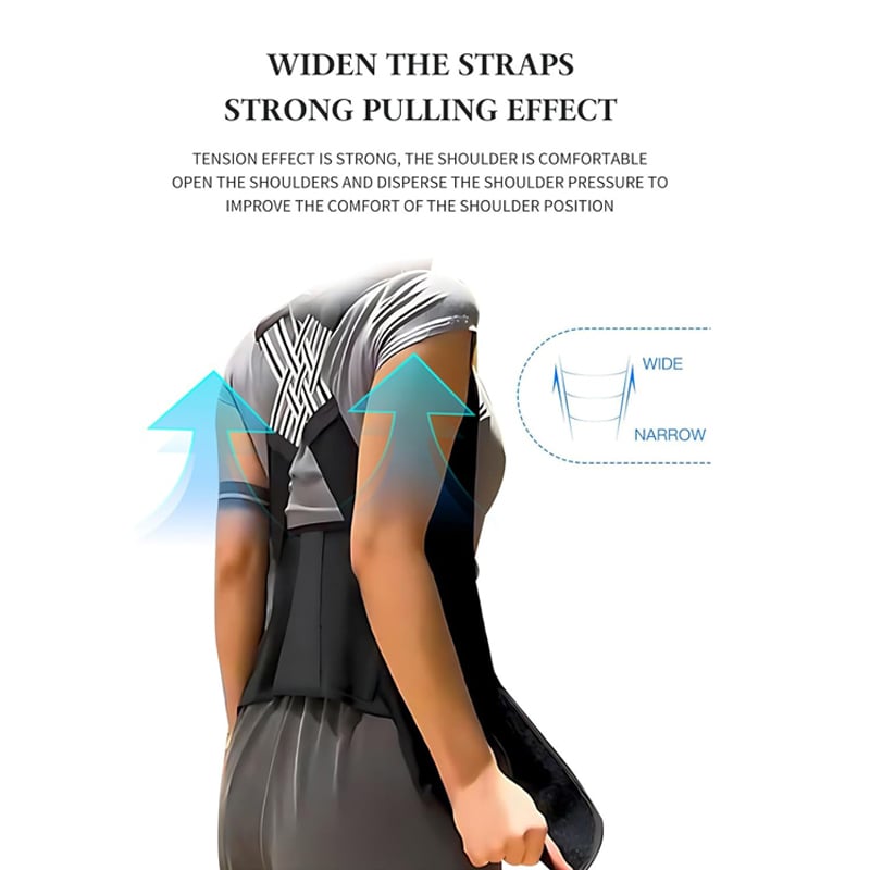 Back Posture Corrector Brace for Women breathable Back Posture Correction back support belt Adjustable shoulder for Image 4