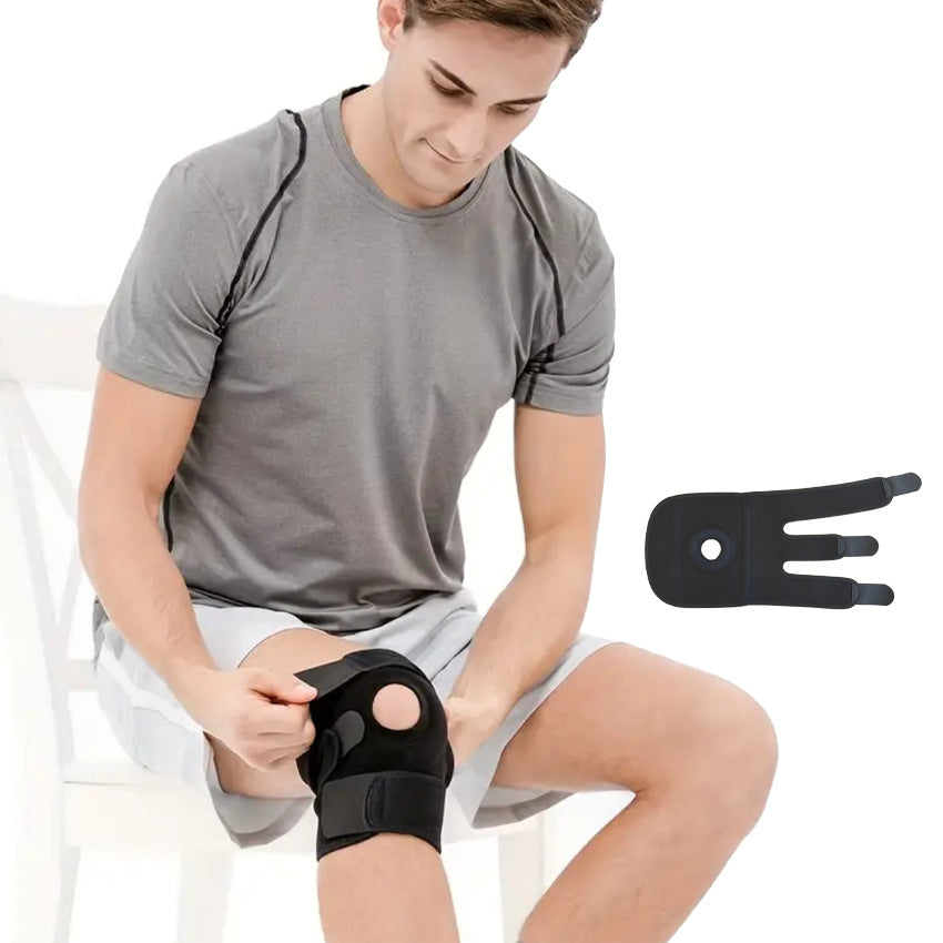 Knee Brace with Side Stabilizers Breathable Adjustable Knee Support Suitable for Sport Training and Knee Pain Image 2