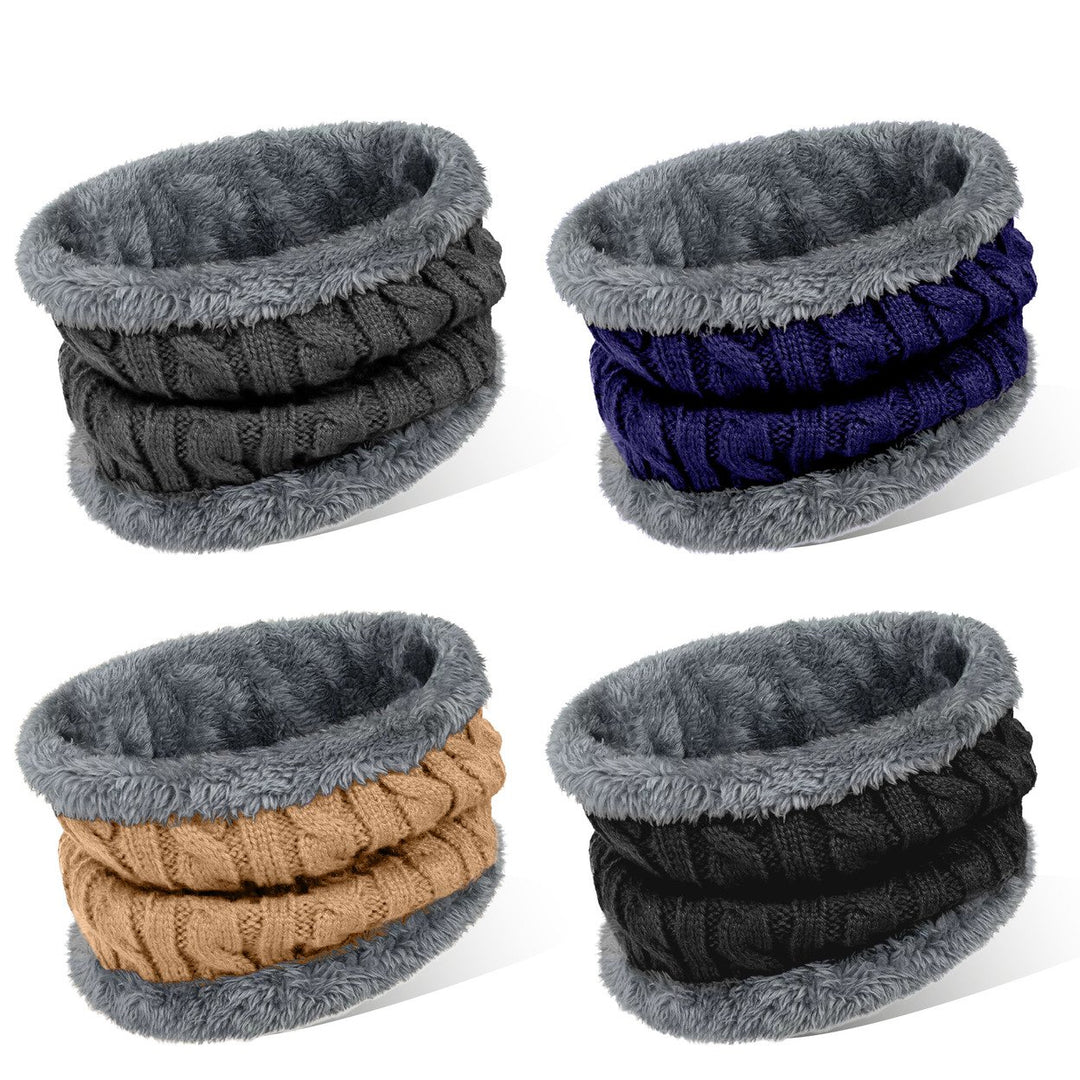 3-Pieces of Randomly Selected Womens Cold Weather Cable Knit faux Lined Neck Warmer Image 6