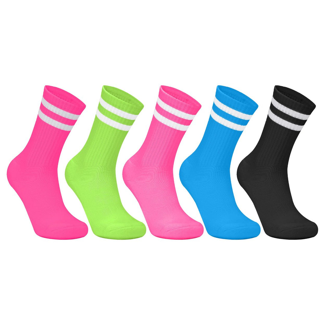 10-Pairs of Randomly Selected Womens Ultra-Soft Cozy Moisture-Wicking Athletic Sporty Crew Socks Image 3