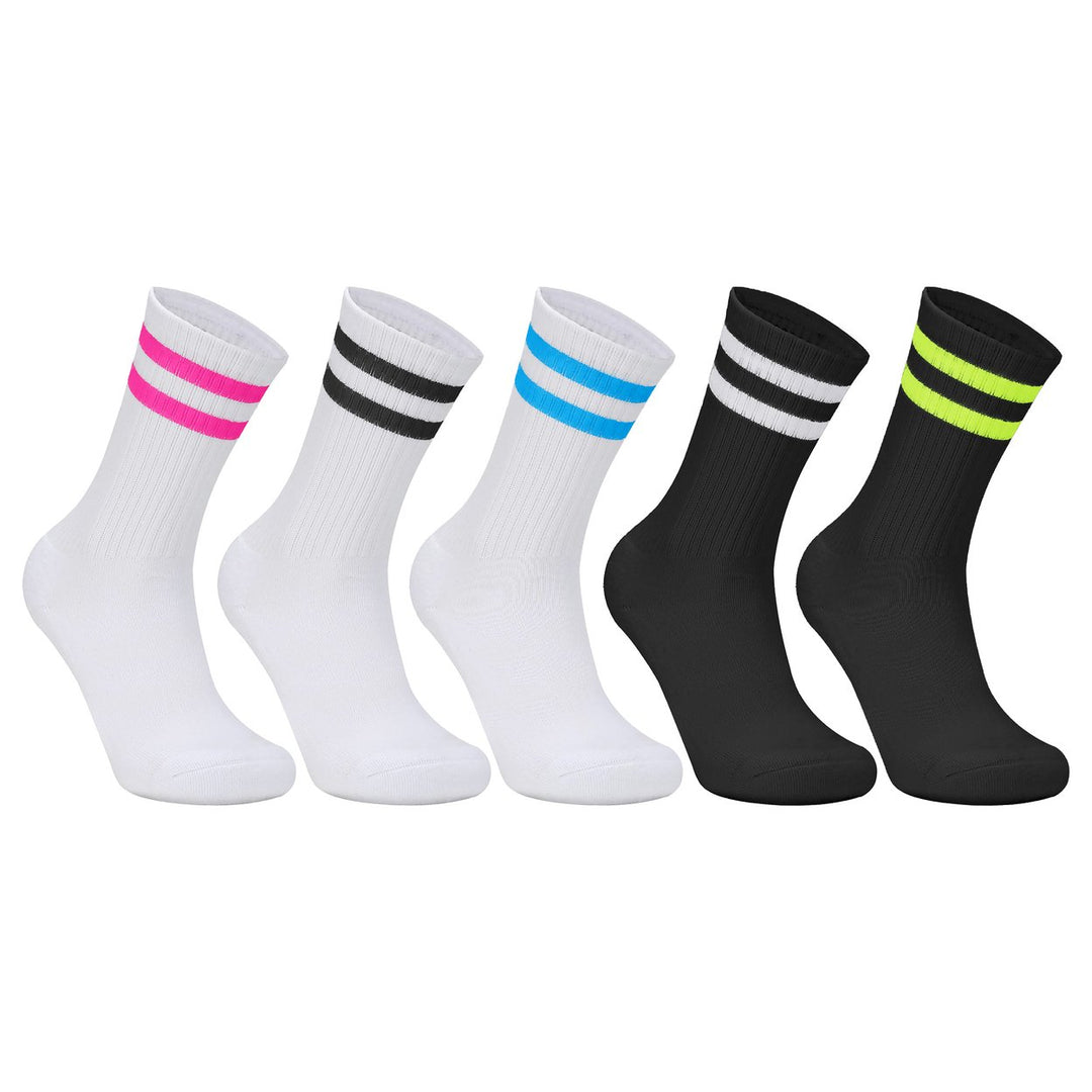 5-Pairs Womens Ultra-Soft Cozy Moisture-Wicking Athletic Sporty Crew Socks Image 1