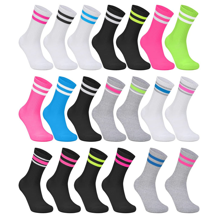 5-Pairs Womens Ultra-Soft Cozy Moisture-Wicking Athletic Sporty Crew Socks Image 2