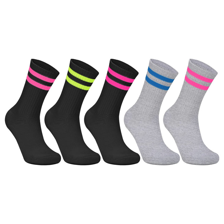 5-Pairs Womens Ultra-Soft Cozy Moisture-Wicking Athletic Sporty Crew Socks Image 12