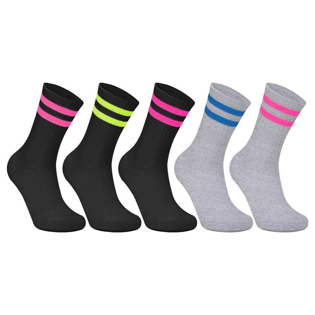 5-Pairs Womens Ultra-Soft Cozy Moisture-Wicking Athletic Sporty Crew Socks Image 1