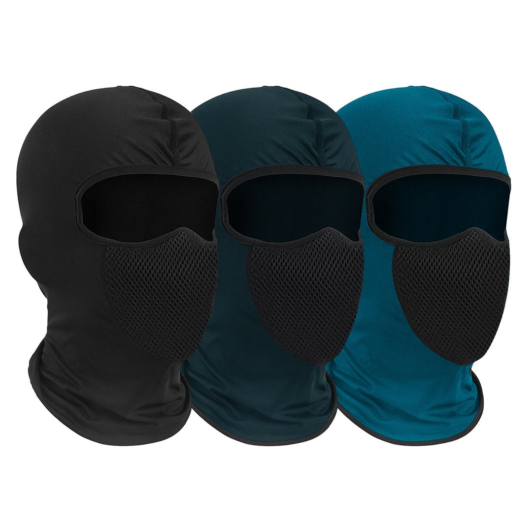 3-Piece Mens Winter Warm Lightweight Stretchy Breathable Full Face Mask Image 2