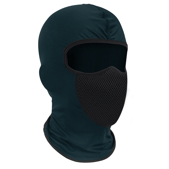 2-Piece Mens Winter Warm Lightweight Stretchy Breathable Full Face Mask Image 4