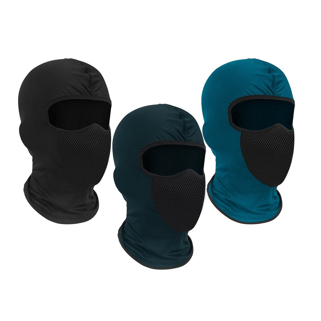 1-Piece Mens Winter Warm Lightweight Stretchy Breathable Full Face Mask Image 4