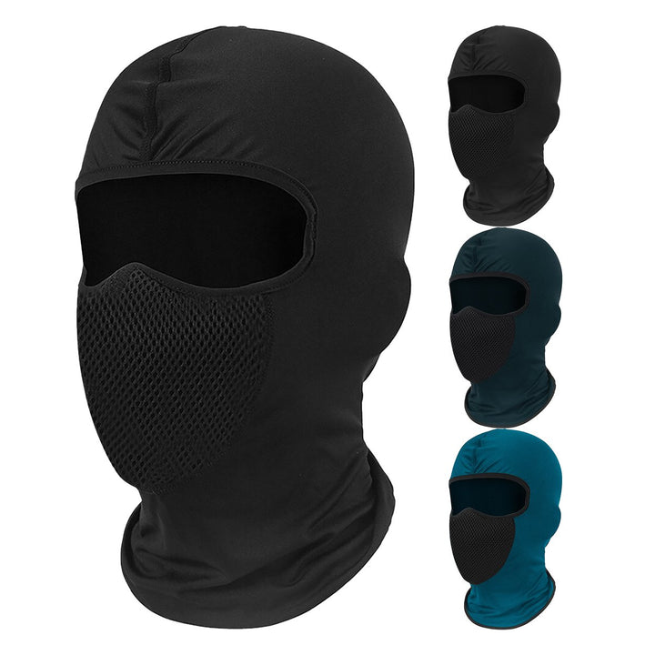 1-Piece Mens Winter Warm Lightweight Stretchy Breathable Full Face Mask Image 7