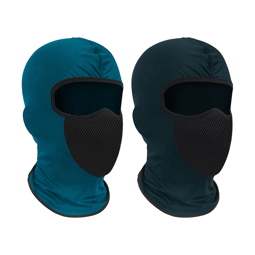 2-Piece Mens Winter Warm Lightweight Stretchy Breathable Full Face Mask Image 10