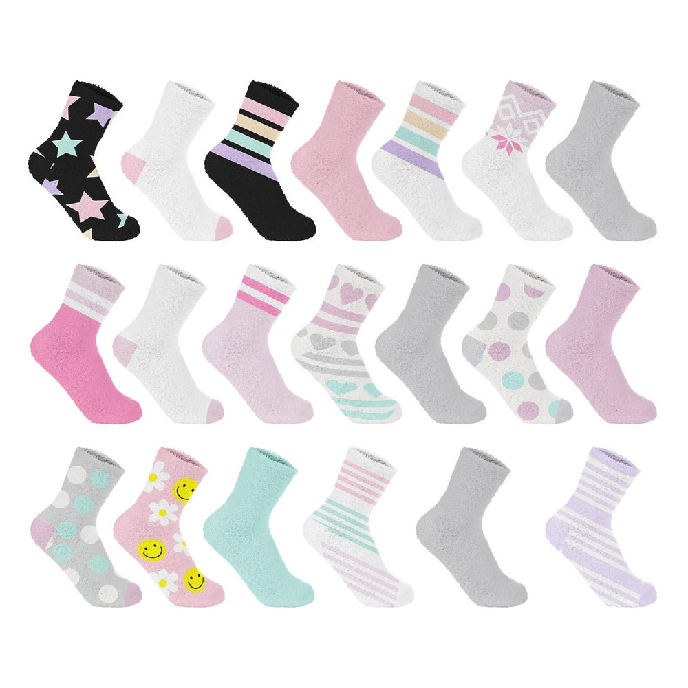 10-Pairs Womens Ultra-Soft Fuzzy Winter Warm Cozy Comfy Crew Socks Image 2