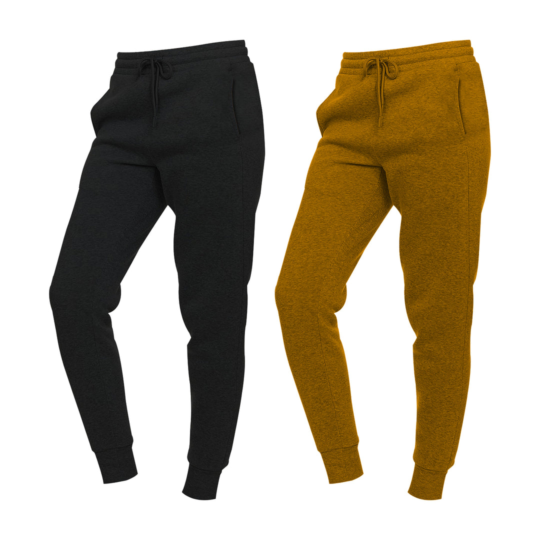 2-Piece Womens Ultra-Soft Winter Warm Cozy Comfy Fleece Lined Joggers Image 1