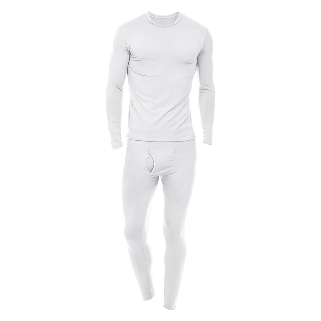 4-Piece Mens Winter Warm Ultra-Soft Fleece-Lined Thermal Underwear Set Image 8