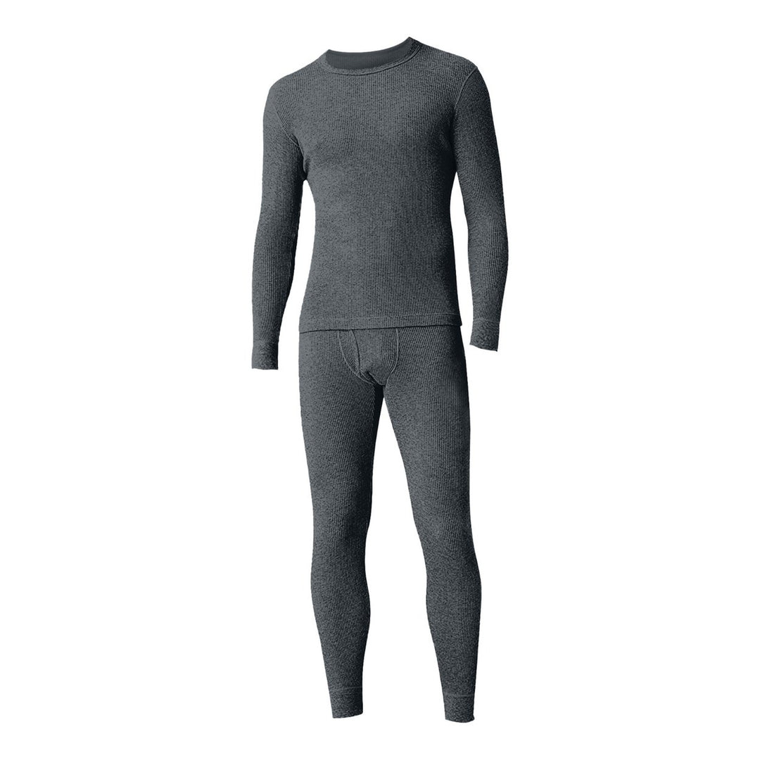 2-Piece Mens Winter Warm Soft Comfortable Waffle Knit Thermal Set Image 8