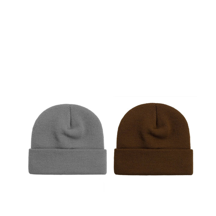 2-Piece Mens Ultra-Soft Winter Warm faux Lined Cuffed Beanie Hat Image 8