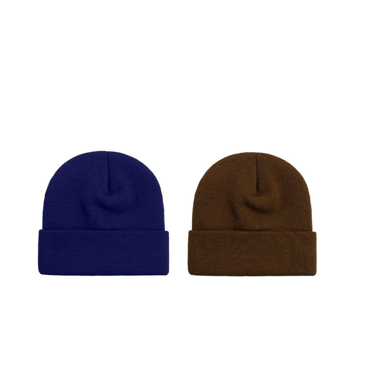 2-Piece Mens Ultra-Soft Winter Warm faux Lined Cuffed Beanie Hat Image 9