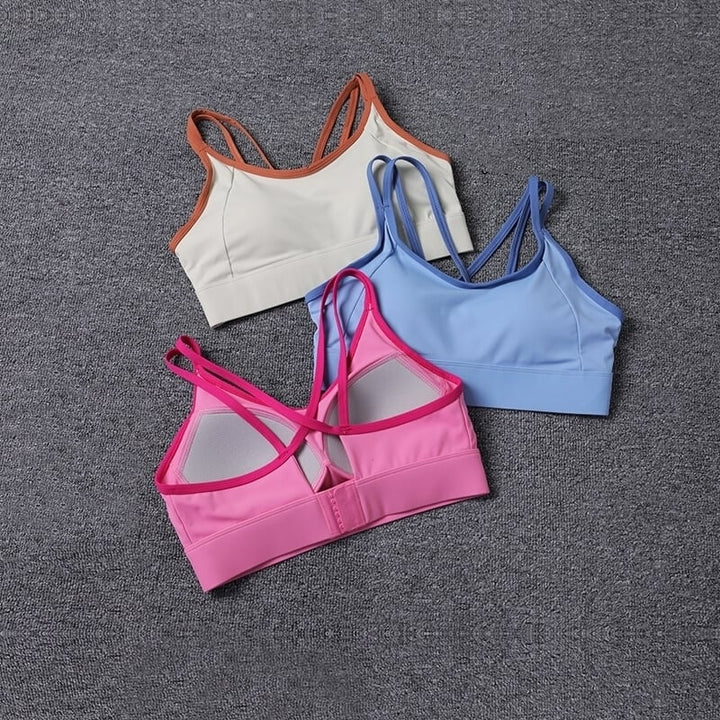 High Supportive Shock Proof Breathable Female Yoga Bra Outdoor Running Active Gym Top Women Sports Quick Dry Bra Image 1