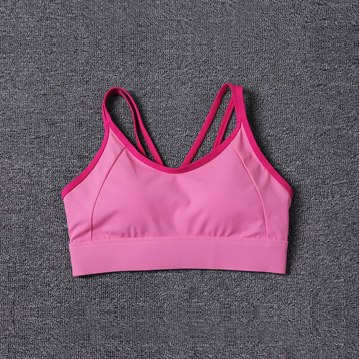 High Supportive Shock Proof Breathable Female Yoga Bra Outdoor Running Active Gym Top Women Sports Quick Dry Bra Image 3