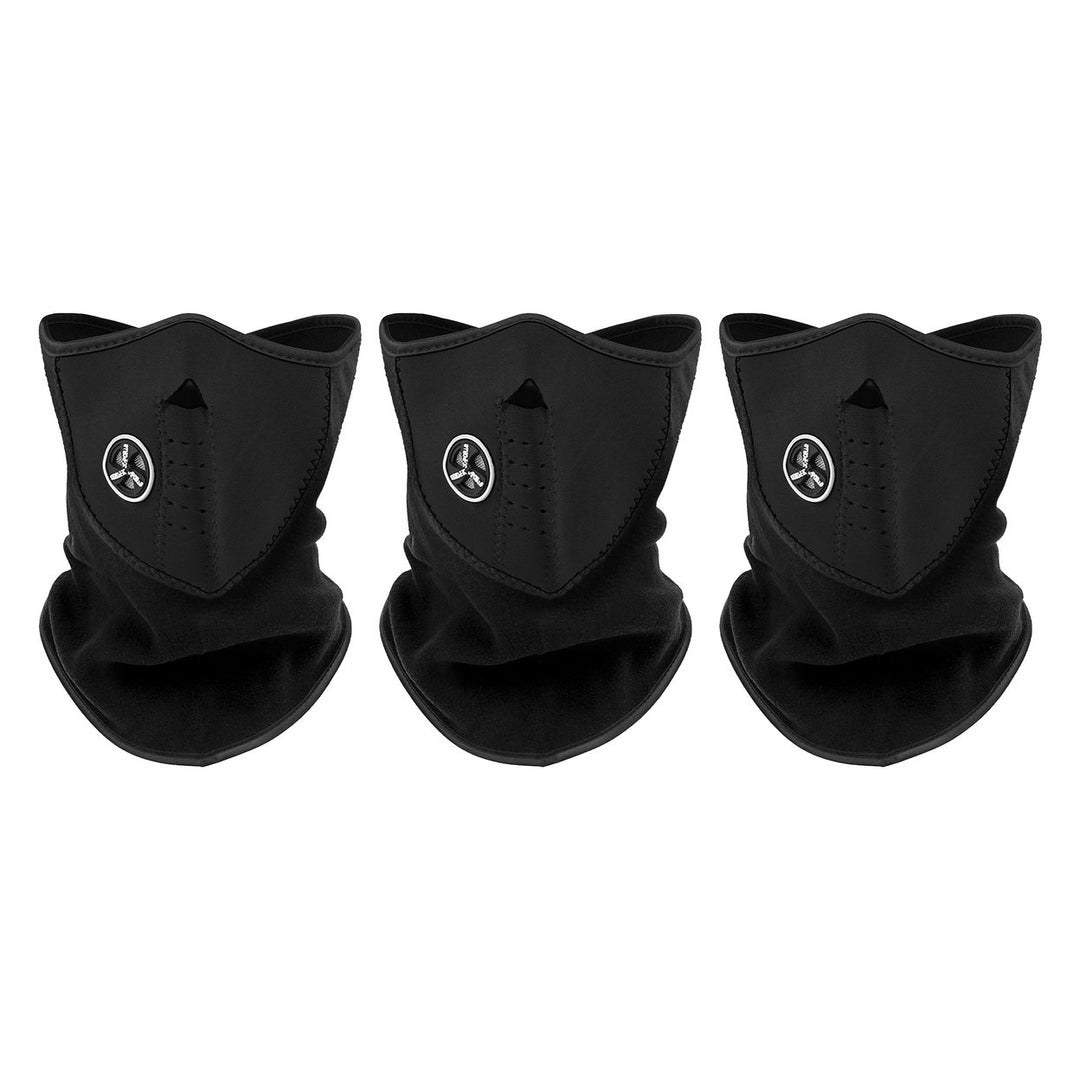 3-Piece Mens Winter Warm Breathable Windproof Fleece Lined Half Face Mask Image 1