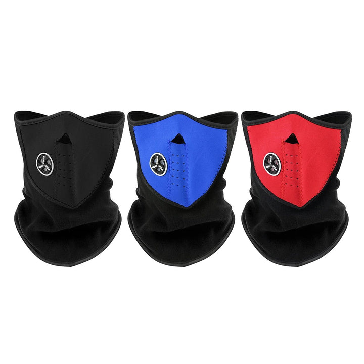 3-Piece Mens Winter Warm Breathable Windproof Fleece Lined Half Face Mask Image 4