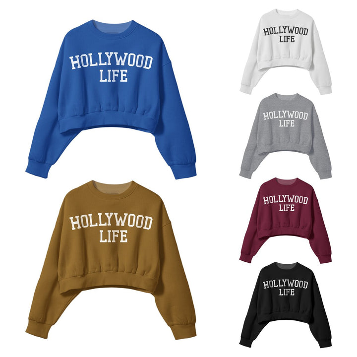 2-Piece Womens Ultra-Soft Cozy Stylish Fleece Lined Printed Graphic Sweatshirt Image 3