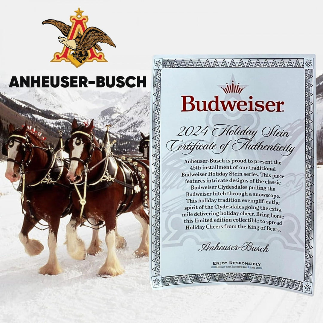 Budweiser Limited-Edition 2024 Holiday Stein Image 8