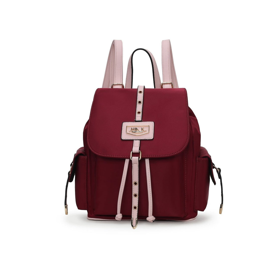 MKFCollection Paula Backpack - Vegan Leather Designer Handbag Image 1