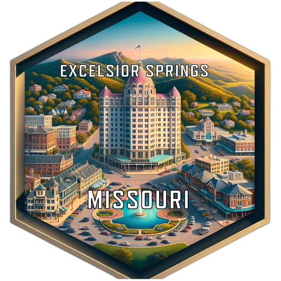 Excelsior Springs Missouri Travel Destination Souvenir Vinyl Decal Sticker Image 1