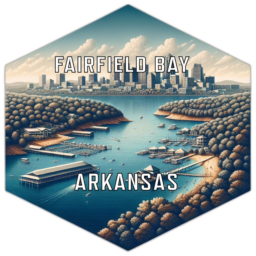 Fairfield Bay Arkansas Travel Destination Souvenir Vinyl Decal Sticker Image 1