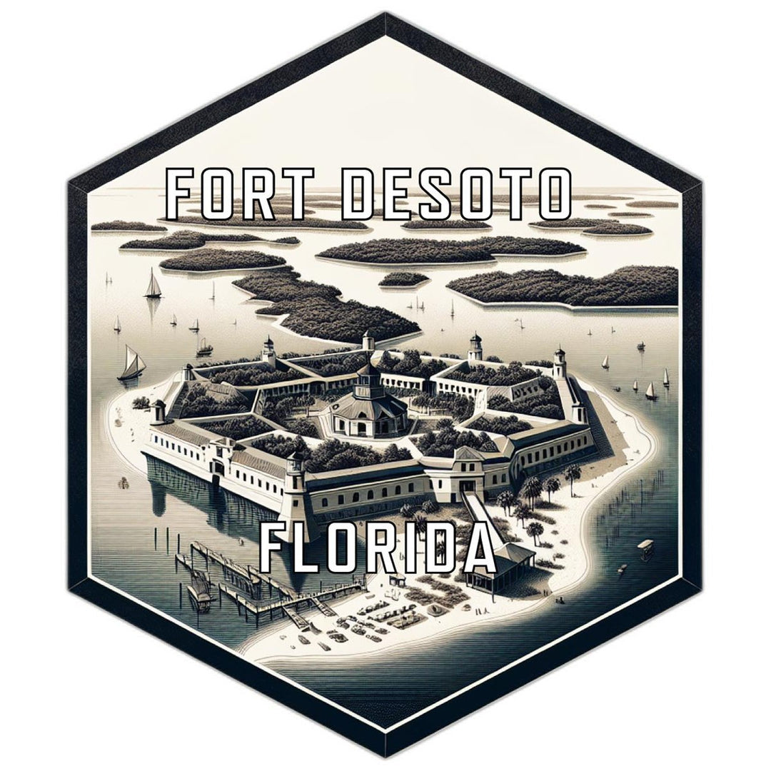 Fort Desoto Florida Travel Destination Souvenir Vinyl Decal Sticker Image 1