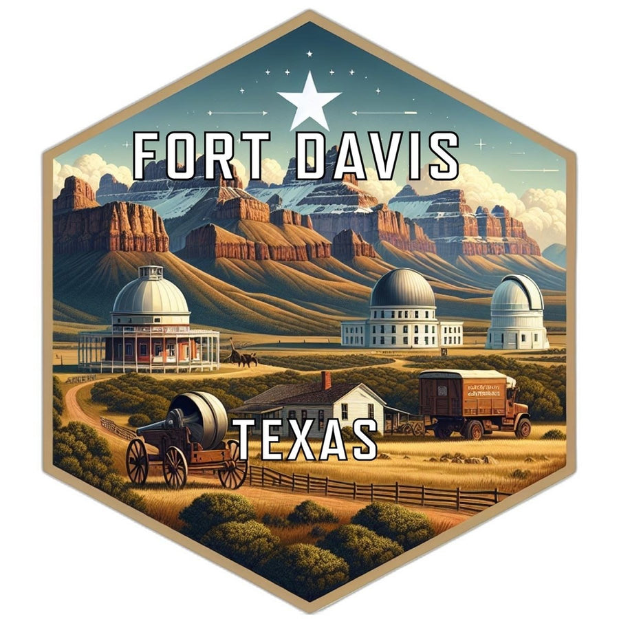 Fort Davis Texas Travel Destination Souvenir Vinyl Decal Sticker Image 1