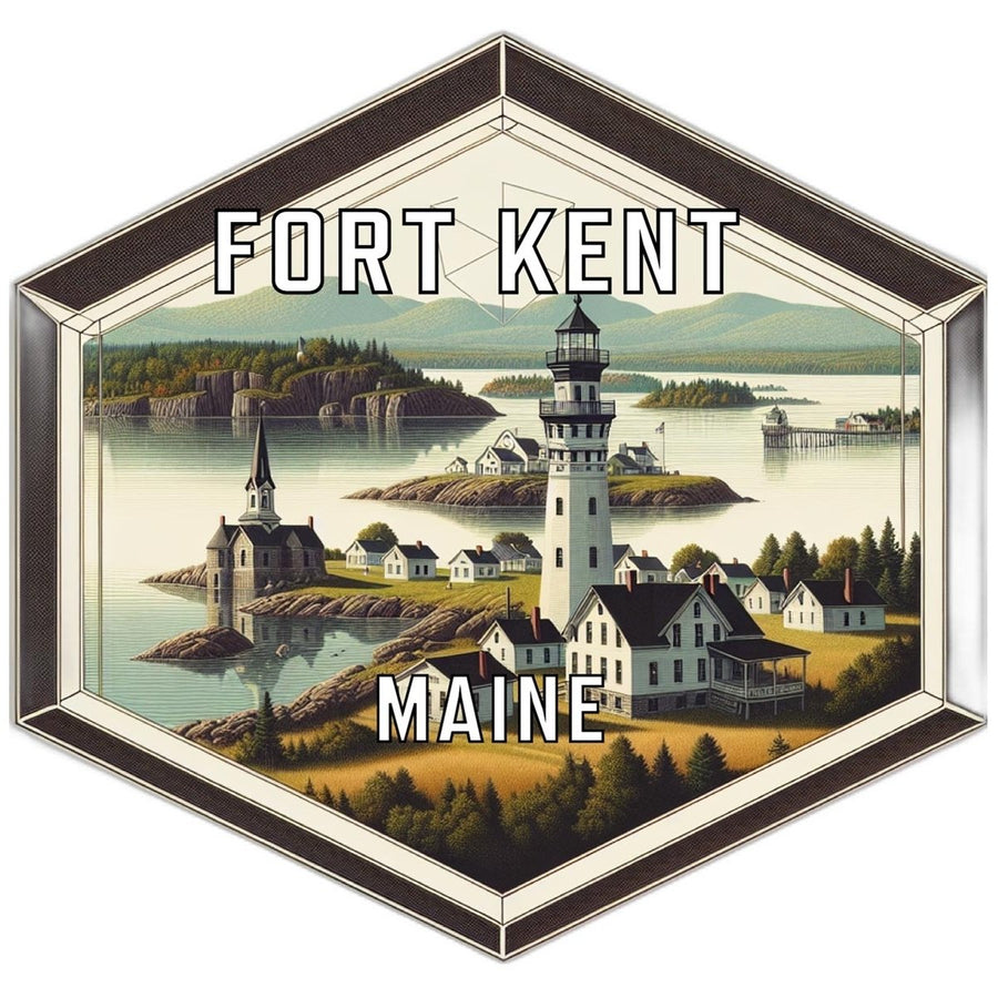 Fort Kent Maine Travel Destination Souvenir Vinyl Decal Sticker Image 1